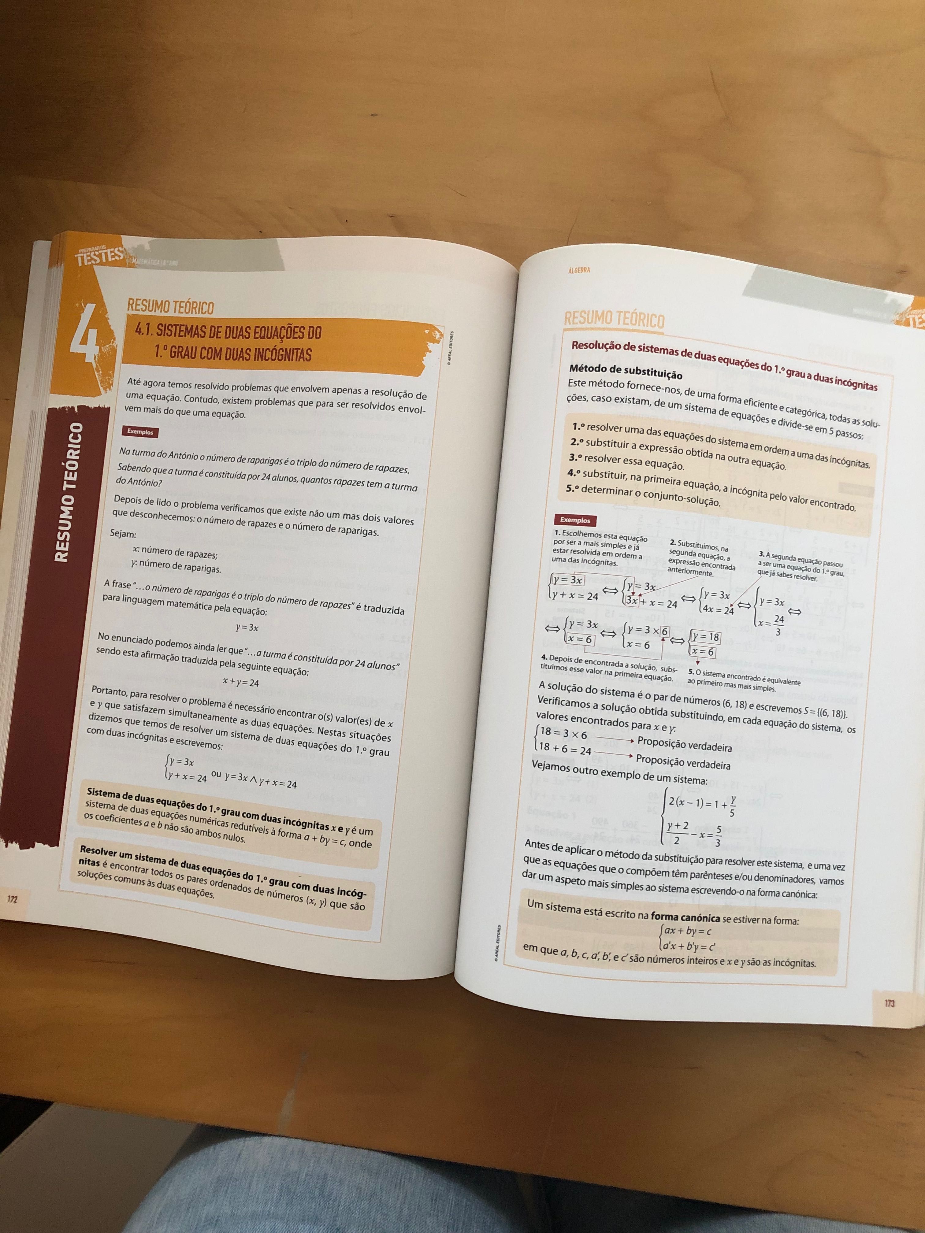 Preparação exames e testes 8 e 9 ano