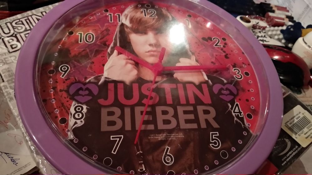 часы круглые настенные певец музыка Justin Bieber Бибер Джастин