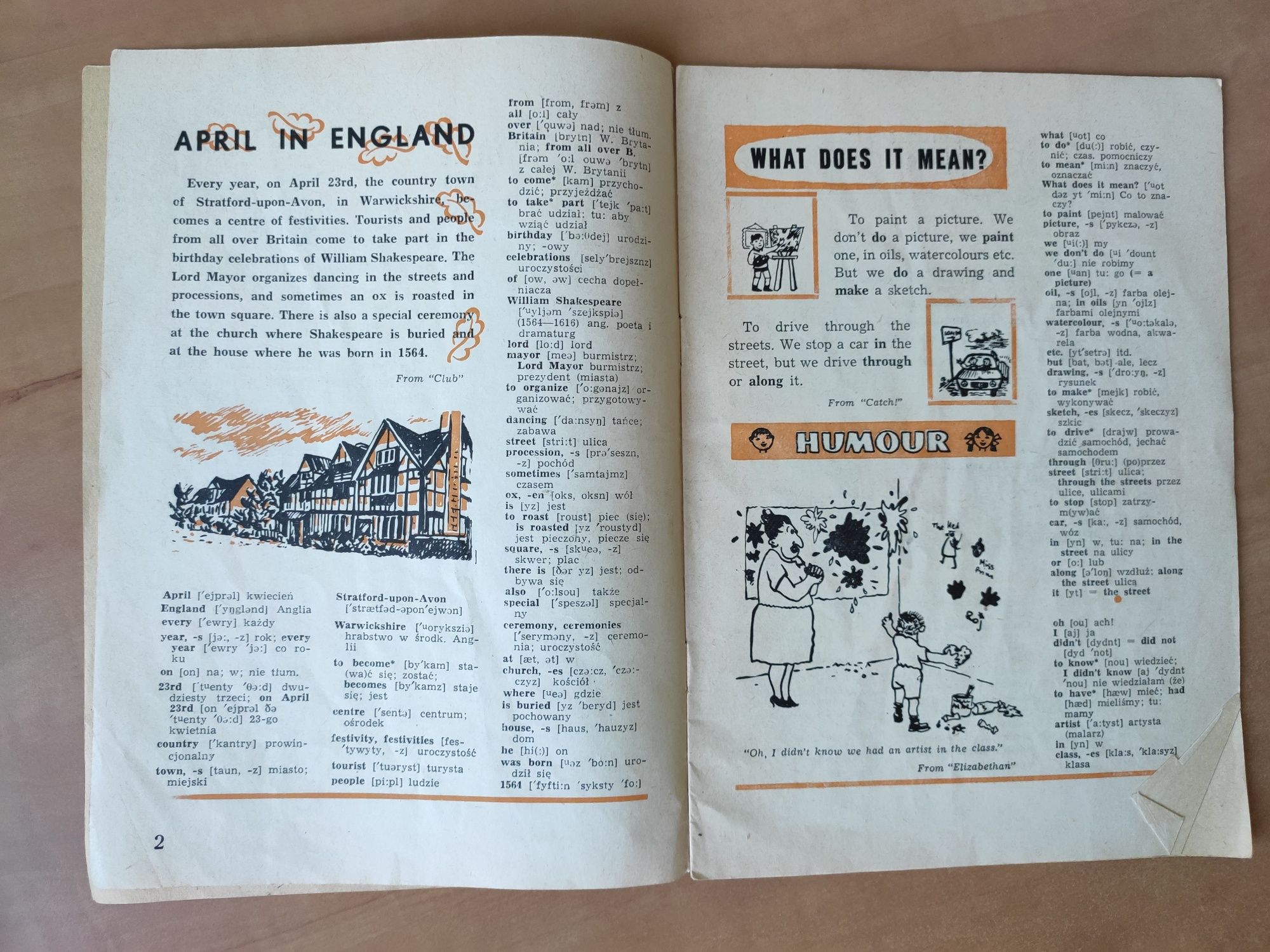 Dla kolekcjonerów - Mała mozaika angielska, kwiecień 1967