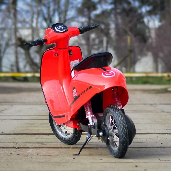 Motocykl SKUTER VESPA PIAGGIO 24V Elektryczny Auto Akumulator 2 DZIECI