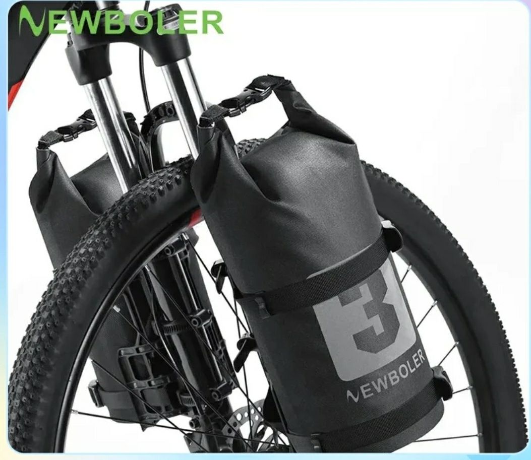 Sakwa rowerowa na przednie koło widelec Newboler 2x3litry bikepacking