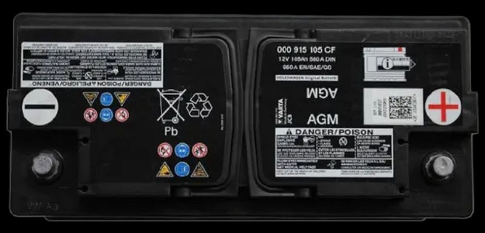 AGM акумуляторы 105, 95, 92, 90, 80, 75, 70 ah