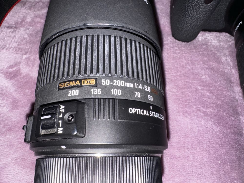 Canon 600d + objetiva 18-55mm+ objetiva 50-200mmm