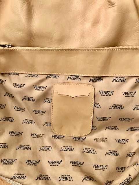 Włoska  skórzana torba shopperka