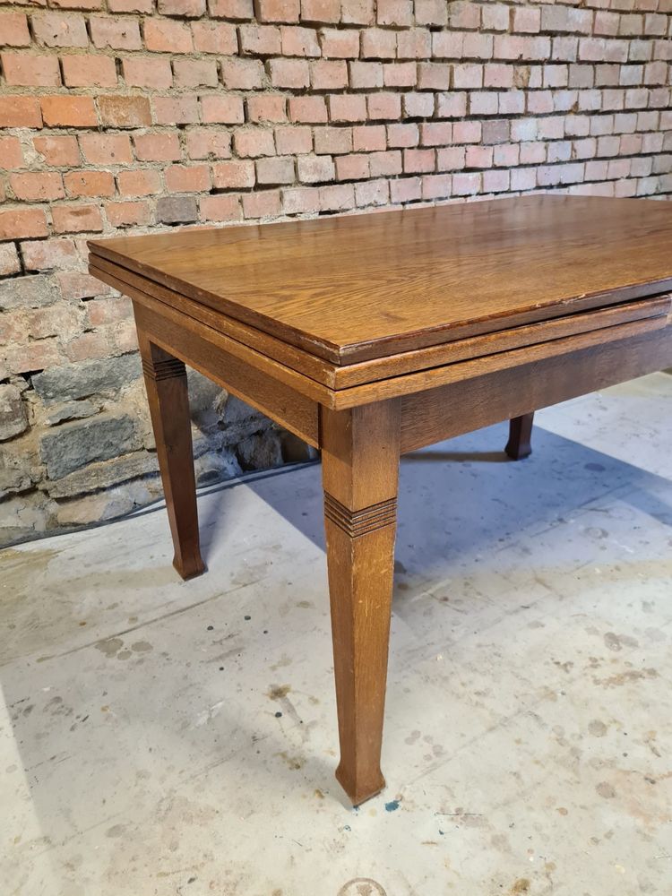 Stół rozkładany (do 348cm!) międzywojenny dąb antyk retro vintage