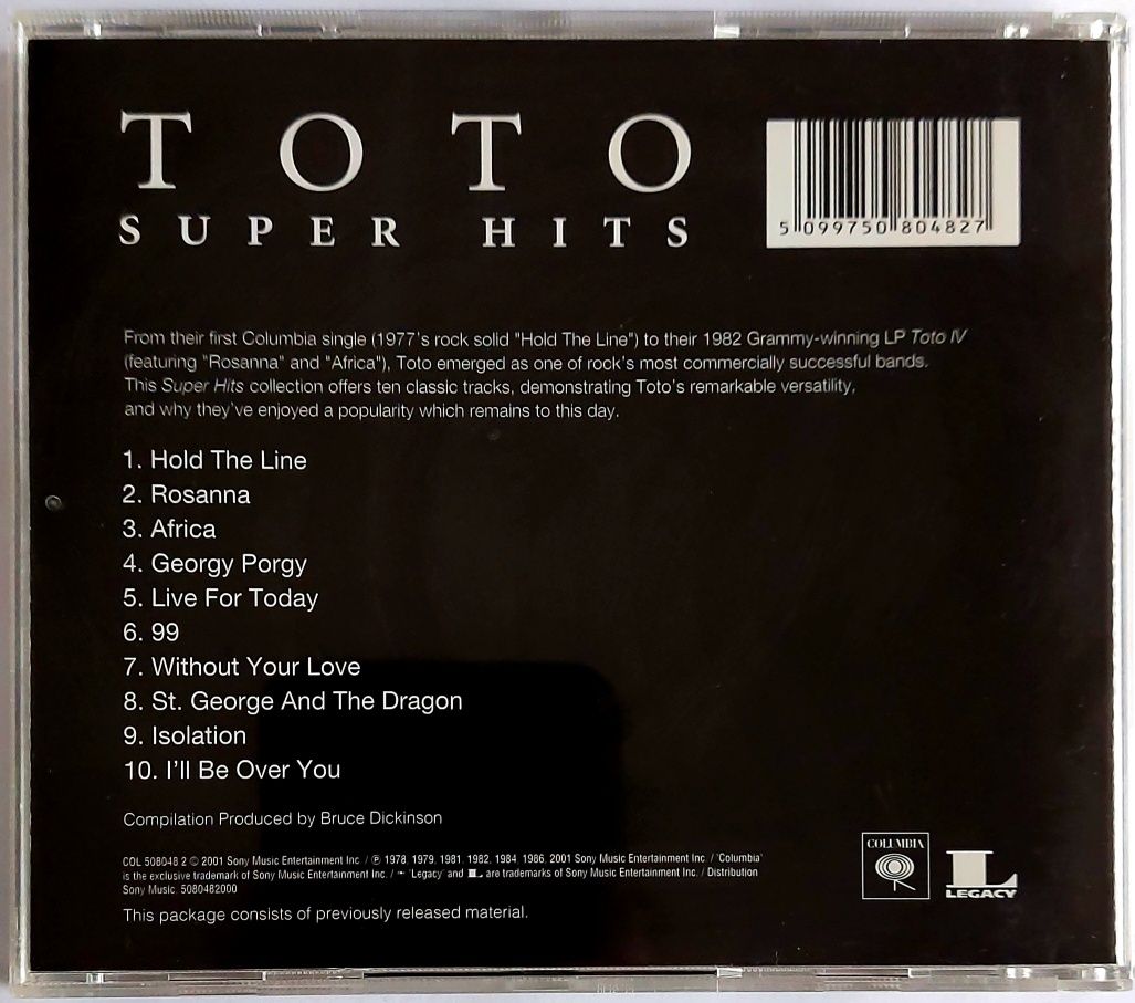 Toto Super Hits 2001r