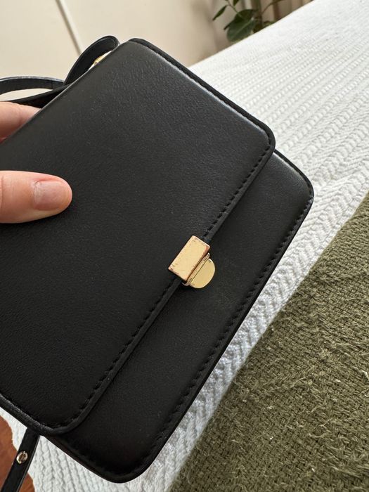 Сумка жіноча чорна базова massimo dutti