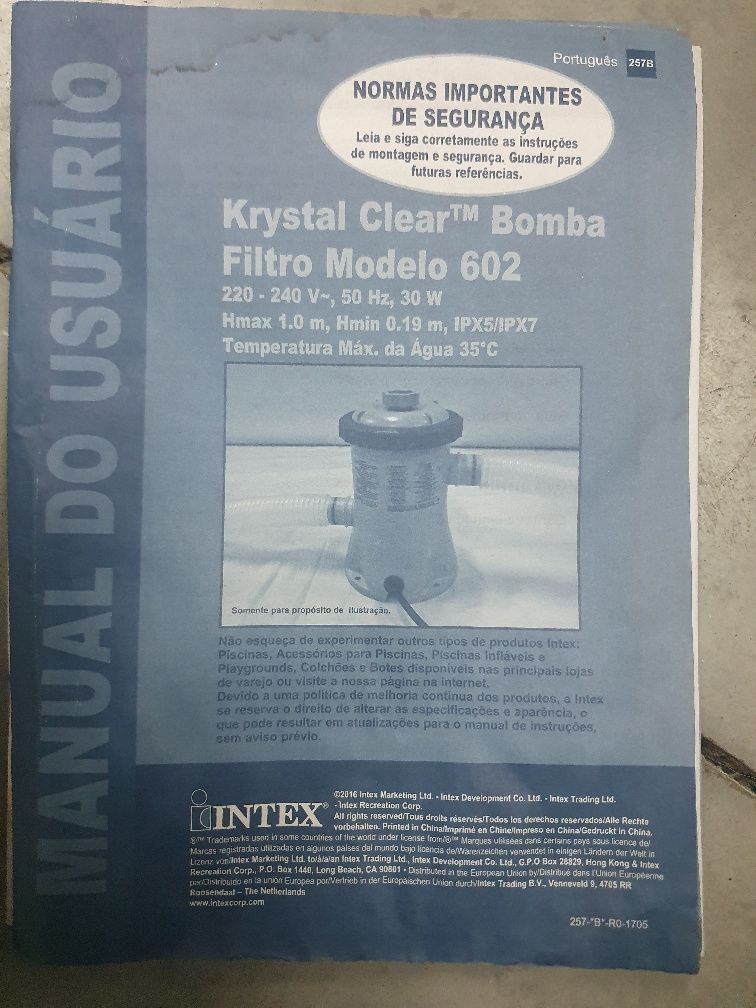 Motor de piscina e acessórios