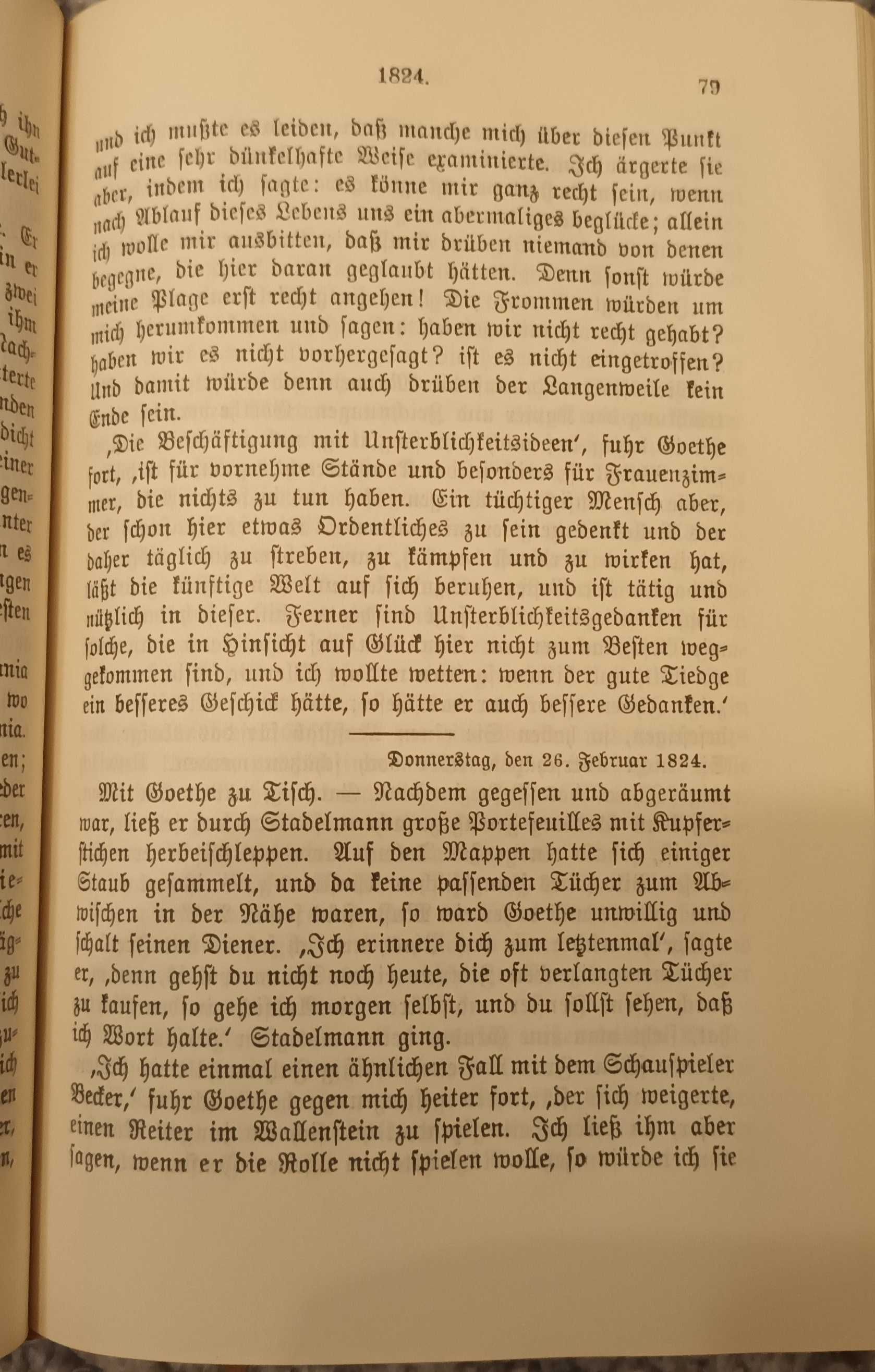 Rozmowy Gete Gesprache mit Goethe Johan Beter Edermann rok  1913 gotyk