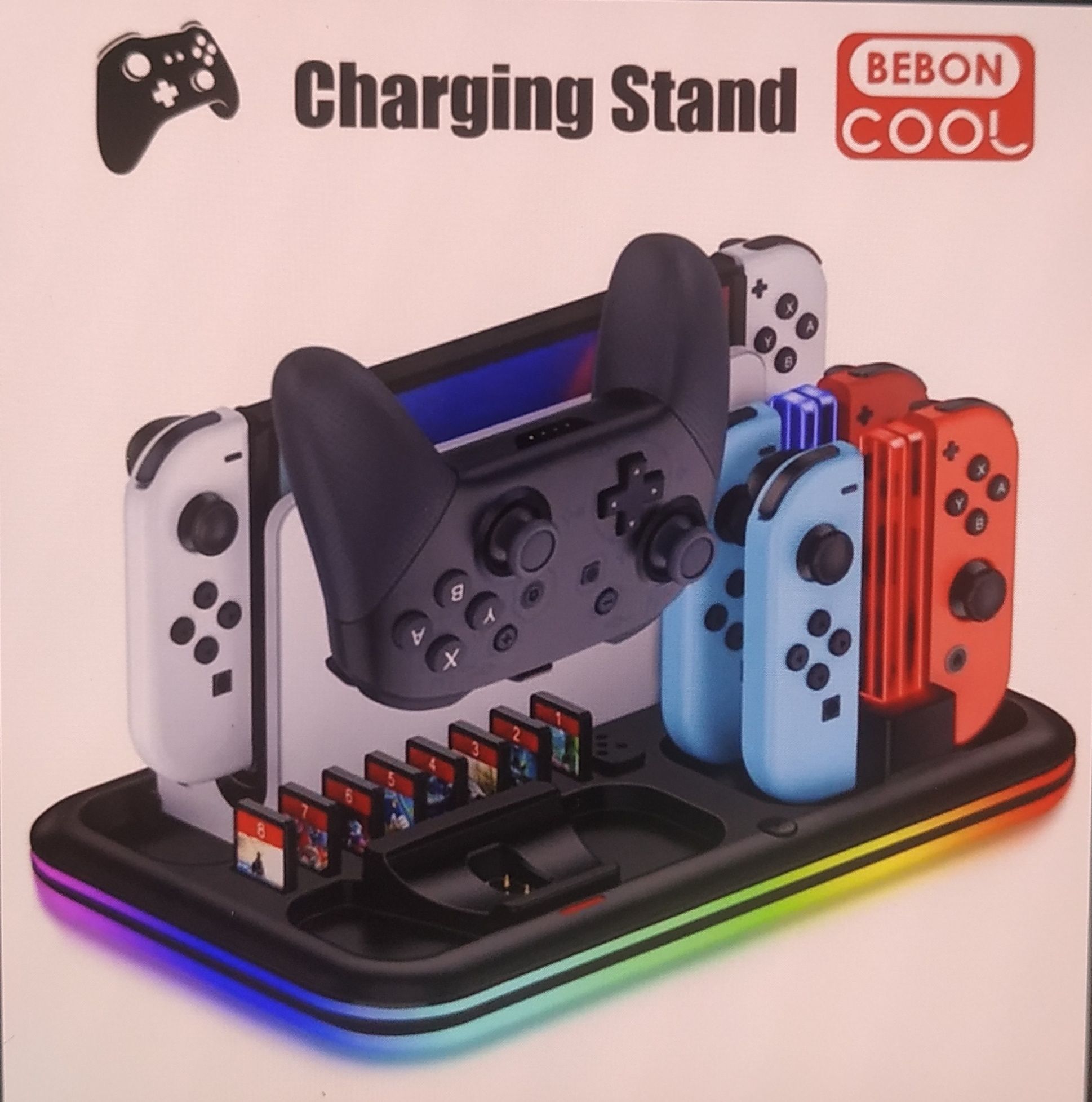 Зарядка док станція підставка Nintendo switch joy-con