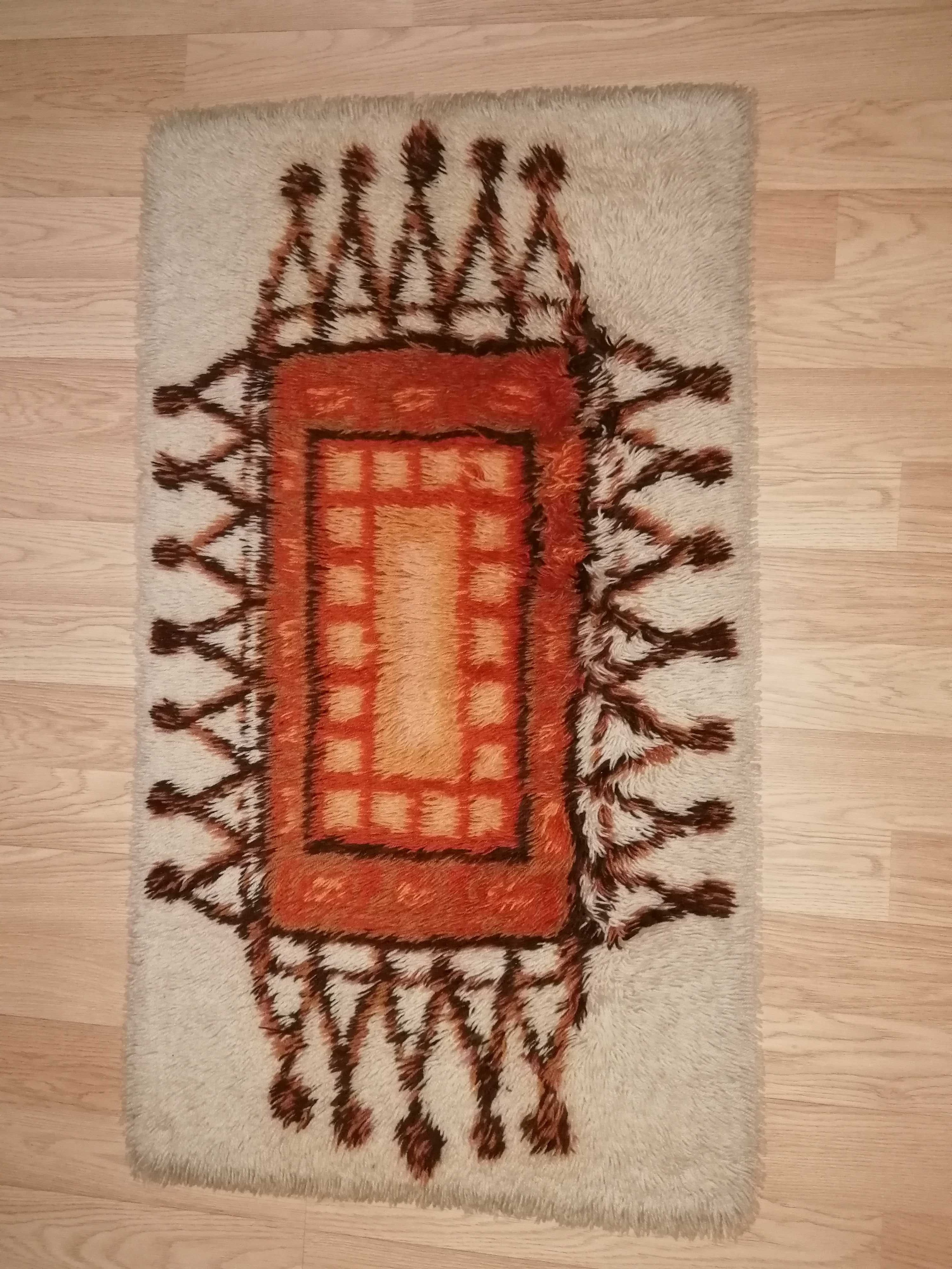 Piękny kilim - dywan długi włos lata 60/70  Vintage