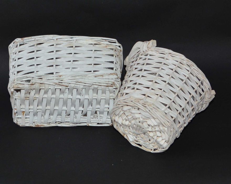 Koszyki Rattanowe Osłonki Na Doniczki 25 i 18 cm Zestaw 2 sztuk