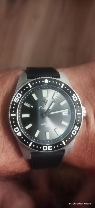Relógio de mergulho diver "homage" seiko 62mas, da marca cadisen