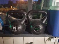 kettlebell 16 KG x 2  cena za 2 ( komplet)  Ćwiczenia Fitness 2 sztuki