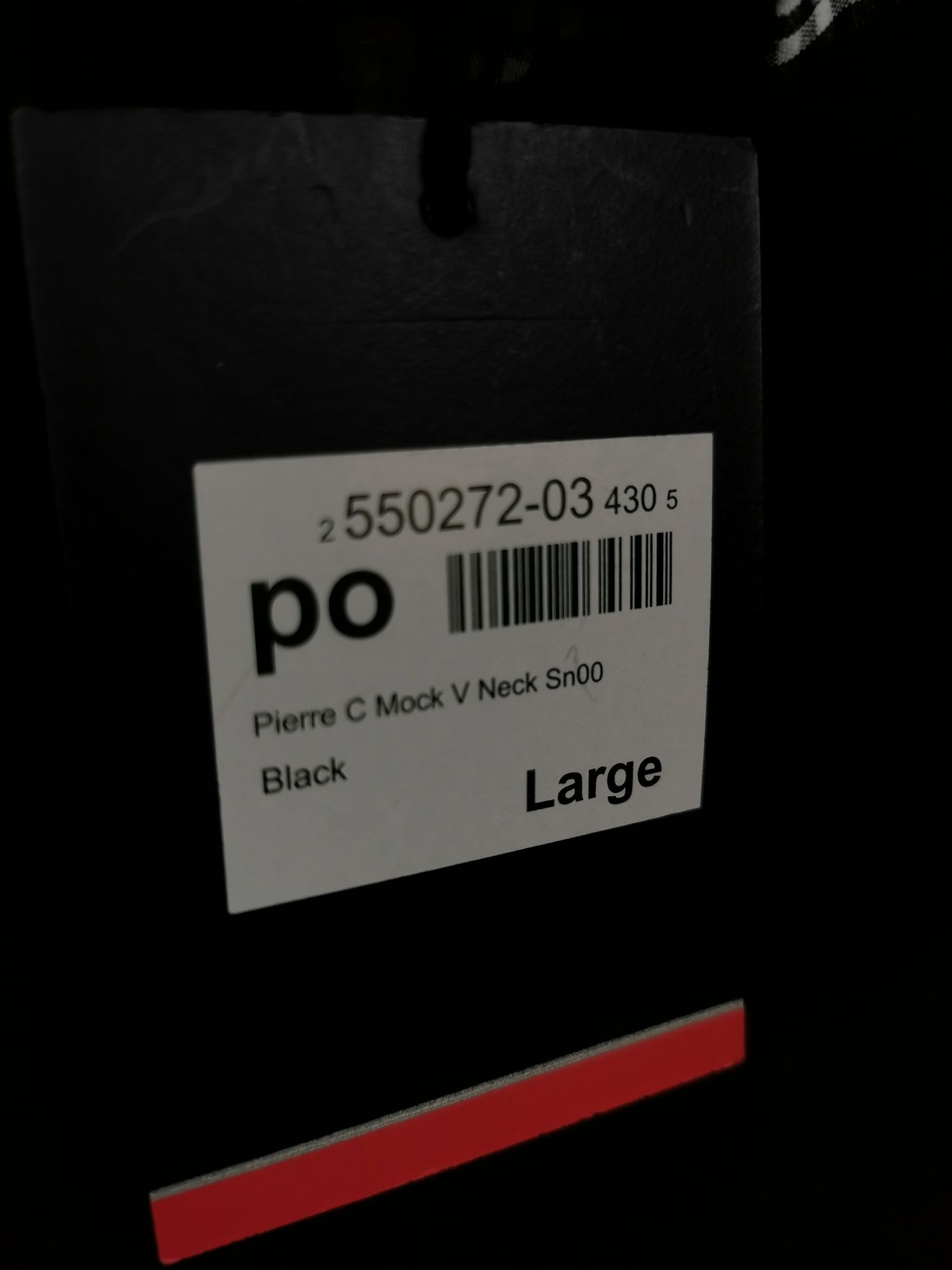 Pierre Cardin Sweter męski wstawka z koszulą