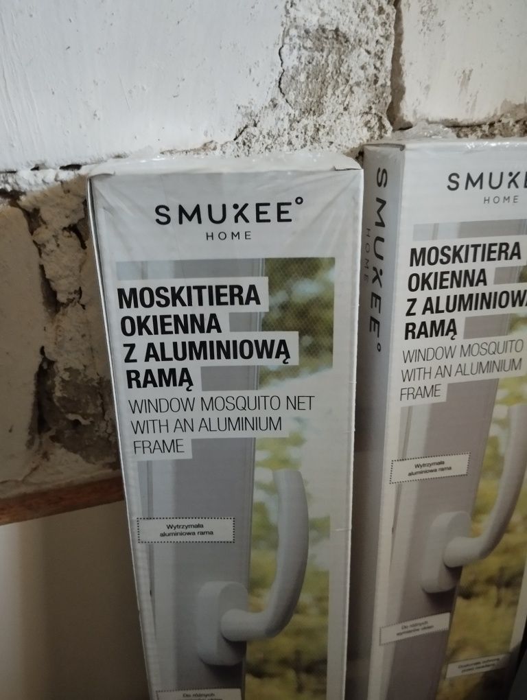 Moskitiera okienna z aluminiową ramą 2szt