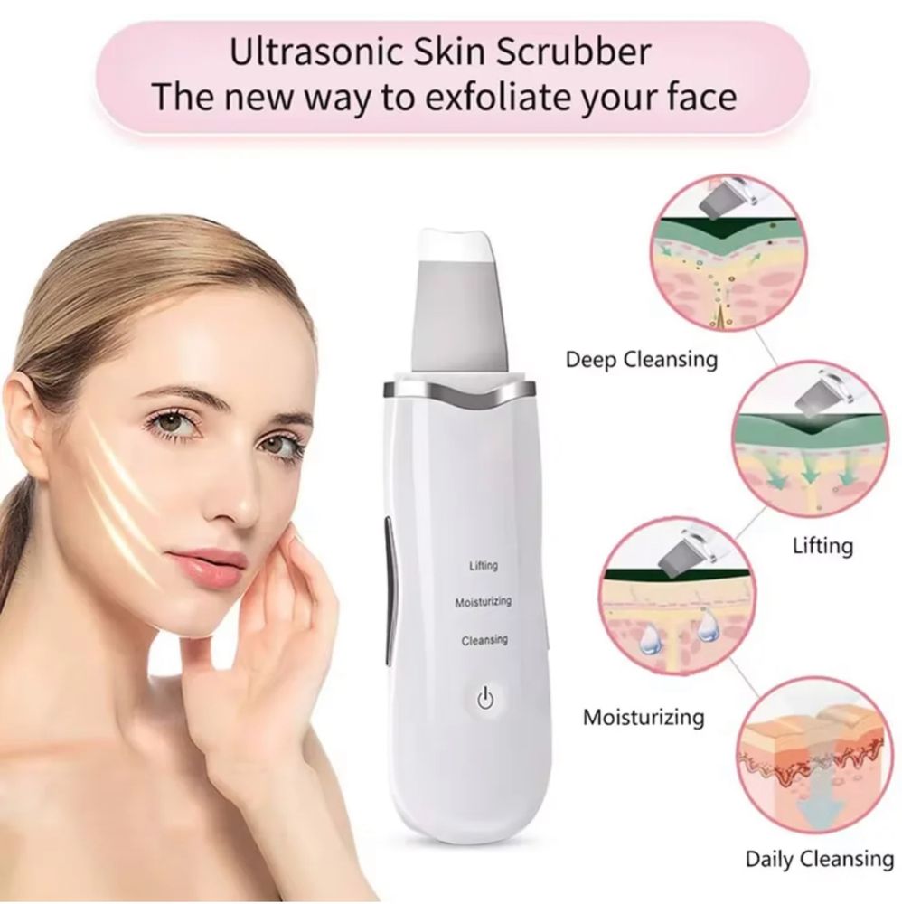 Peeling wibracyjny do skóry, środek do czyszczenia twarzy
