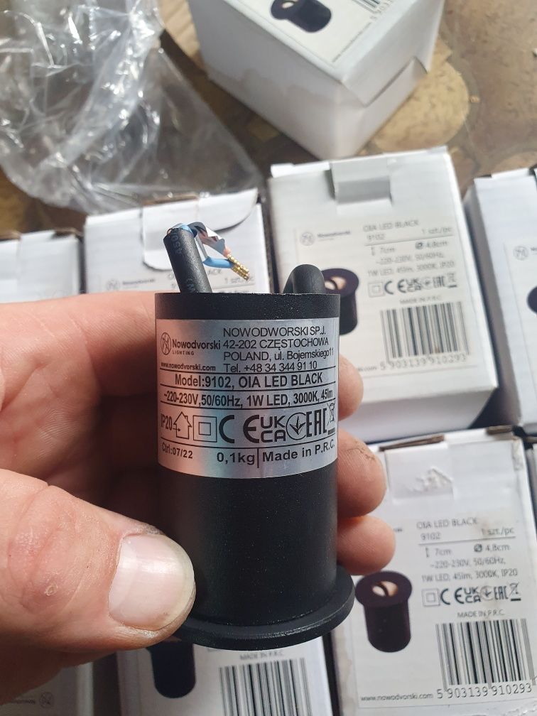 Lampa ścienna OIA LED Nowodvorski 9szt