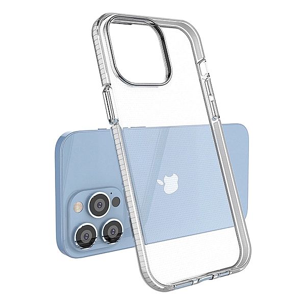 Spring Case etui iPhone 14 Pro Max silikonowy pokrowiec z ramką jasnon