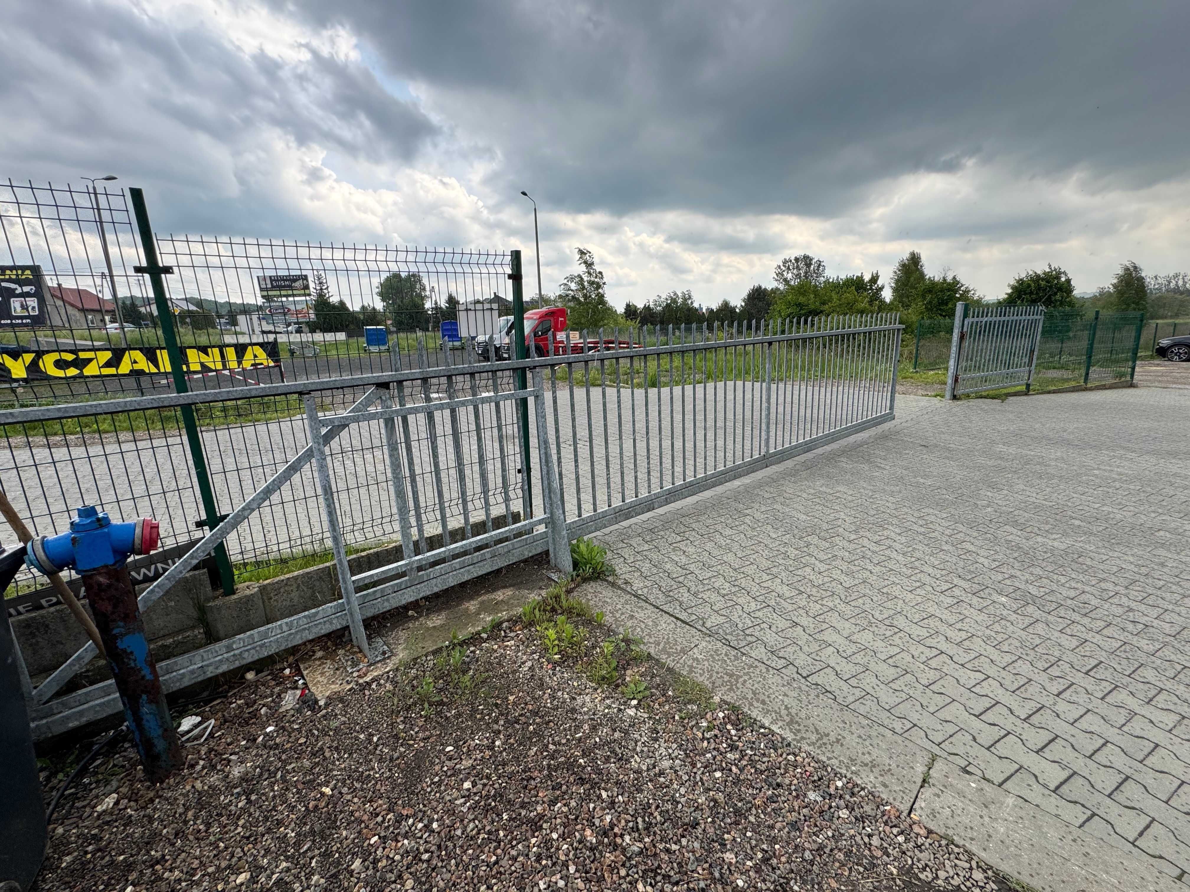 Brama Przesówna 6,5m z dostawką 9m Stan Bardzo Dobry Ocynkowana
