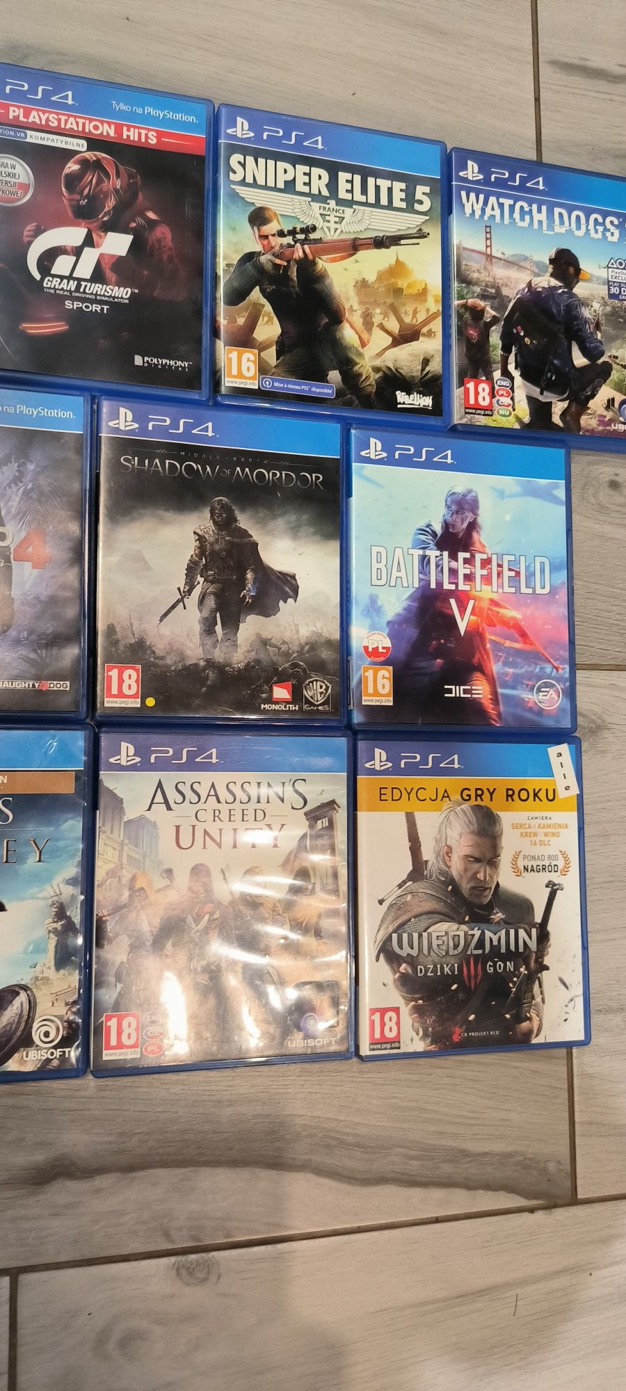 Sprzedam gry na PS4