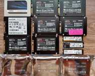 2.5 M.2 SSD диск 250GB 500GB 1TB 2TB Samsung EVO PRO WD Kioxia Crucial