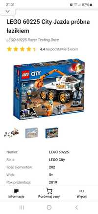 Lego City 60225 jazda próbna łazikiem