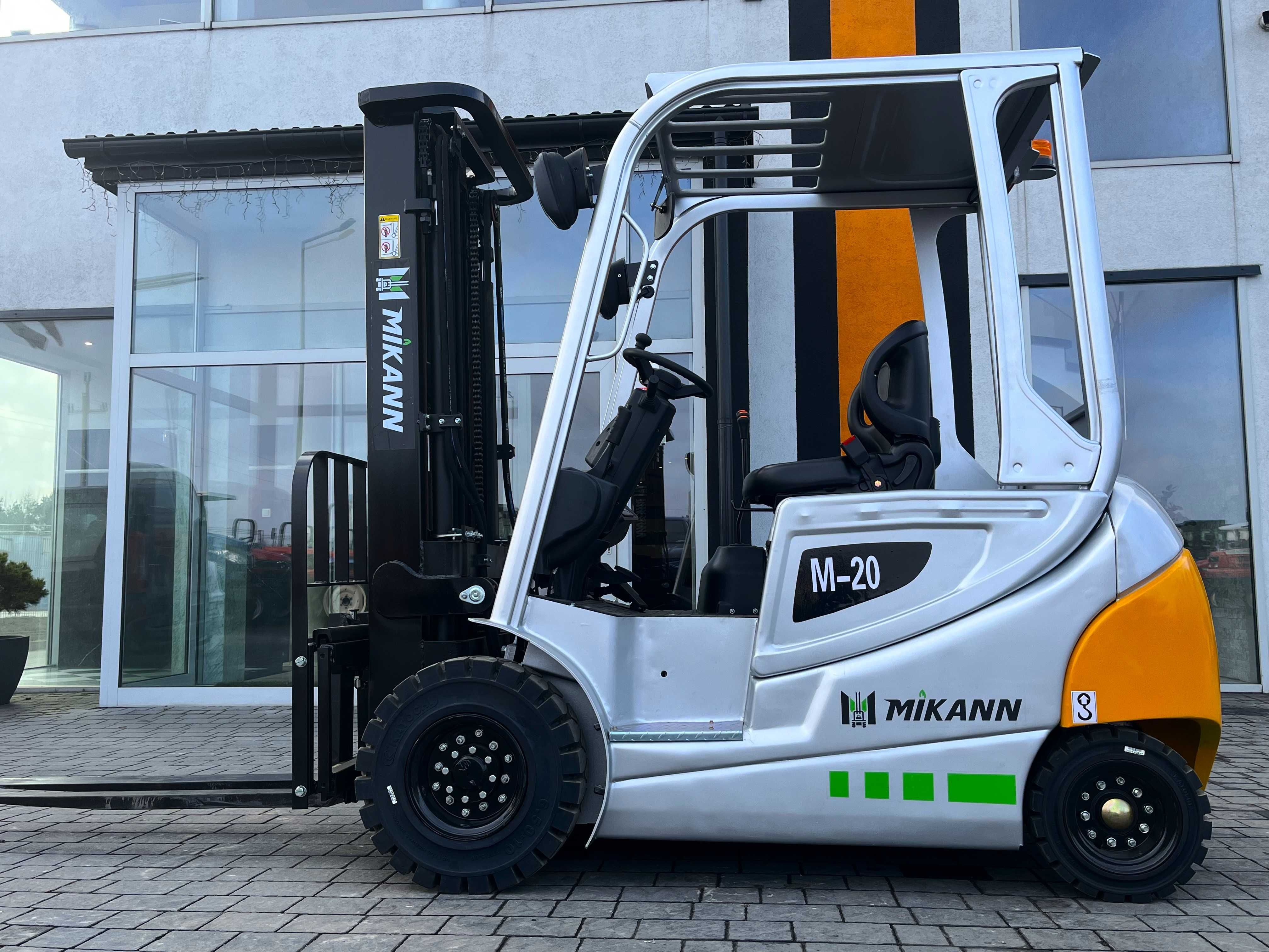 Wózek Widłowy Elektryczny 2T MIKANN, Maszt 4.5m,Triplex, Japan Trak