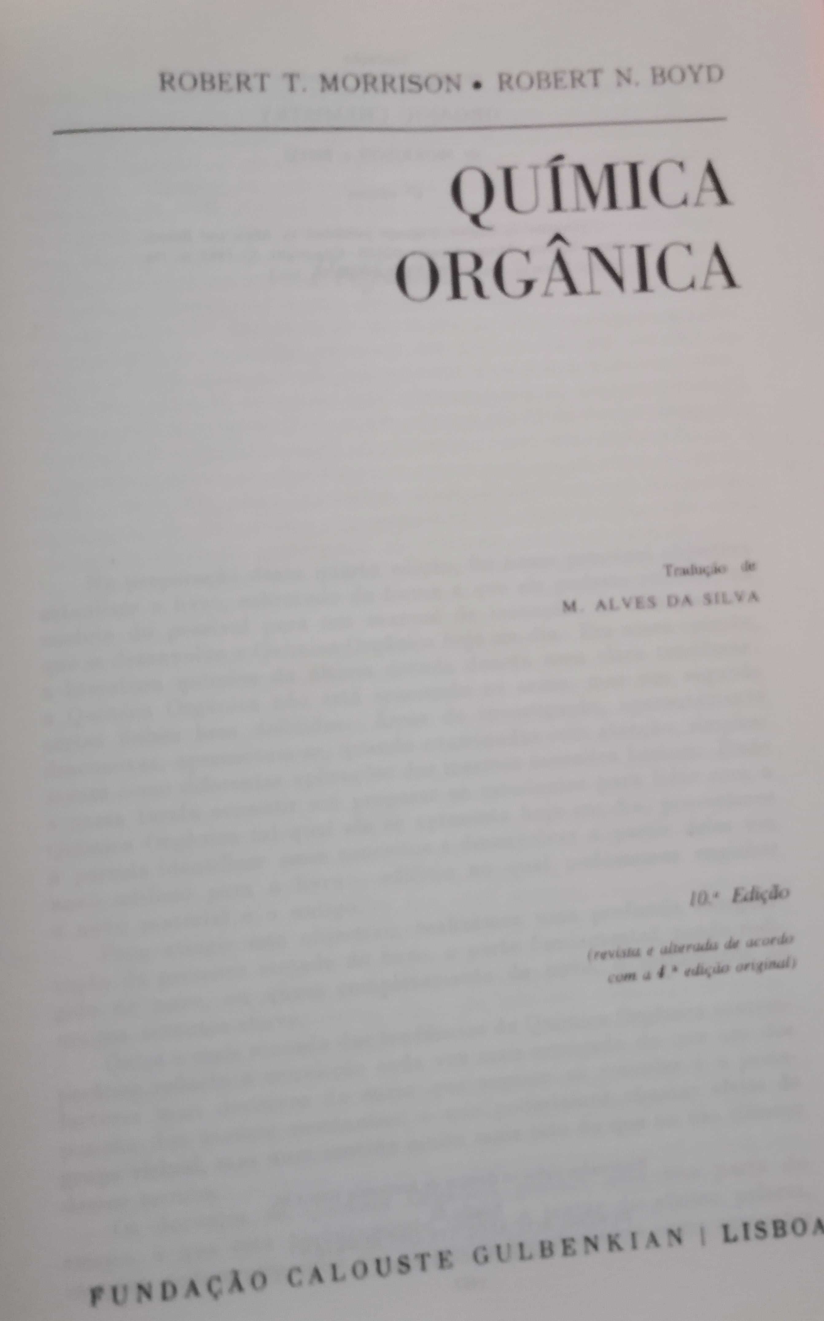 Química Orgânica, R. Morrison & R. Boyd,10ª Edição.