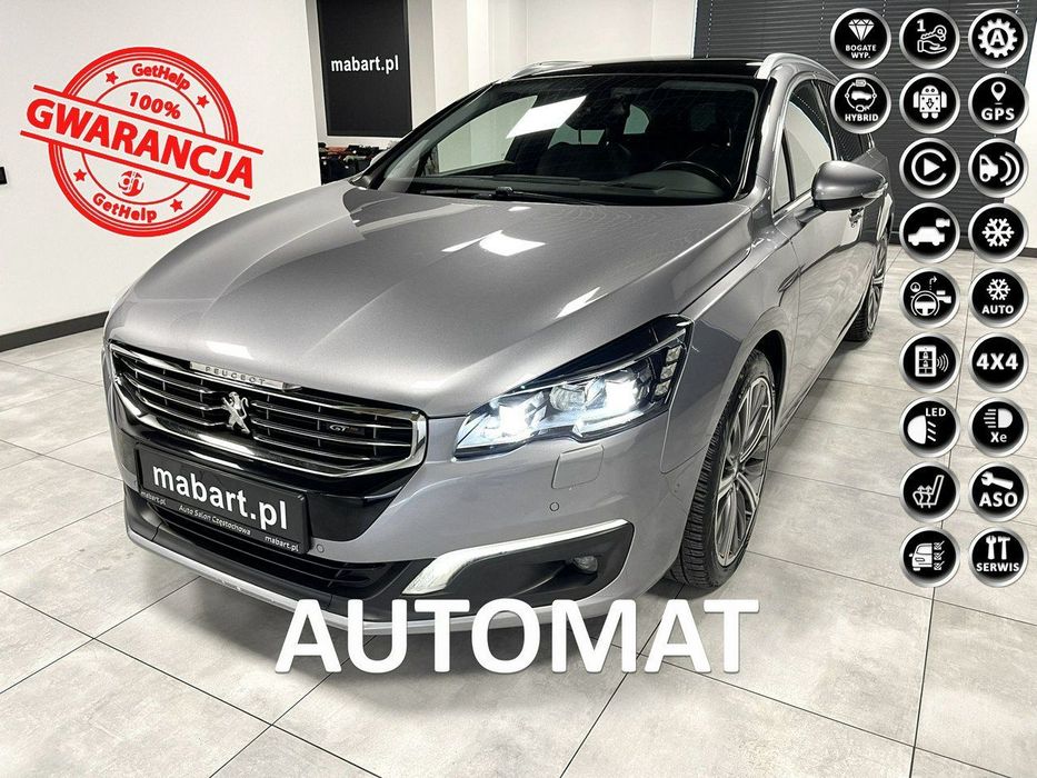 Peugeot 508 2.0 Blue-HDi 180KM*"GT"*Full LED*Lift*Navi GPS*ALU*JBL Audio*HeadUp*