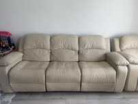 Z-w wypoczynkowy Relax Sofa 2 Fotele bujano-obrotowe Skóra Naturalna !