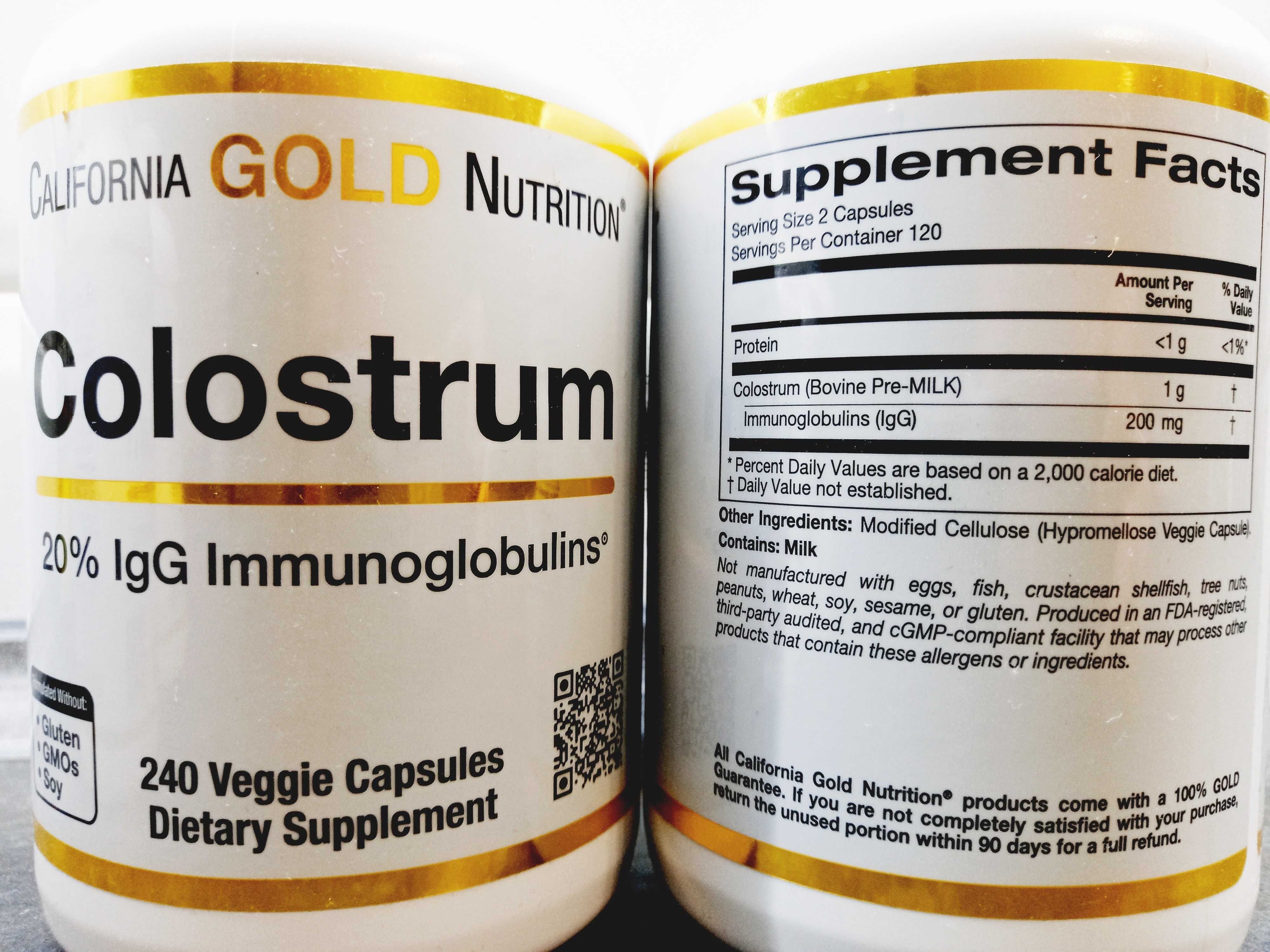 CGN, Colostrum (240 капс.), колострум, молозиво