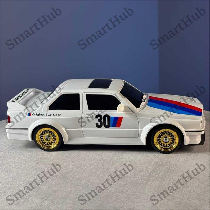 Машинка для дрифта BMW Е30 на радиоуправлении Белая. Дрифт машинка БМВ