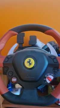 Kierownica gamingowa Ferrari Xbox wraz z pedałami i okablowaniem