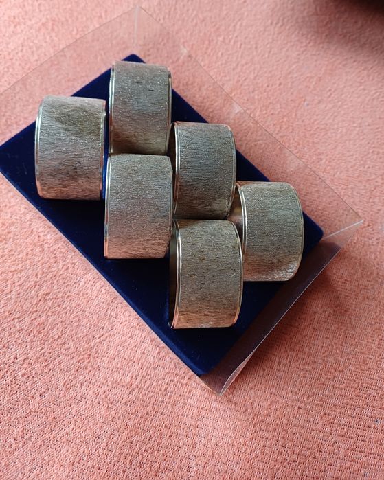 Obrączki, pierścienie na serwetki Vintage, 6 sztuk