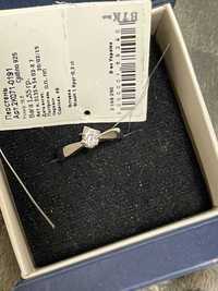 Кольцо Zarina с фианитом серебро родированное