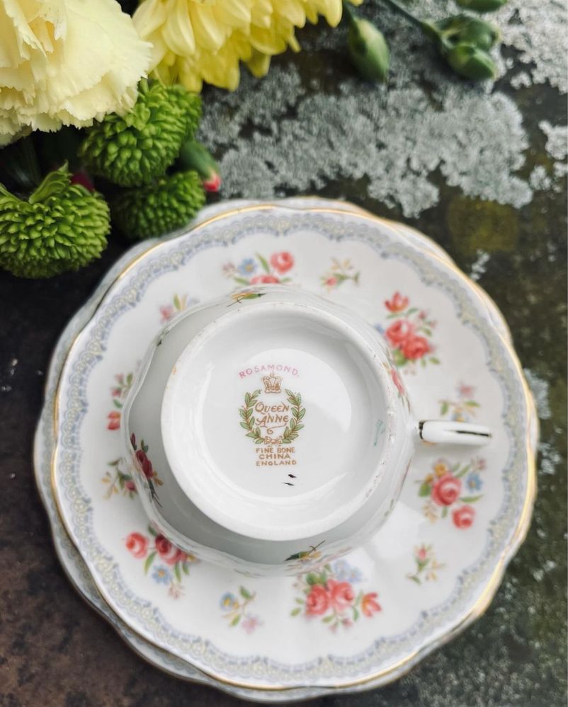 Вінтаж. Чайний сервіз Rosamond Queen Anne. Bone China. Англія