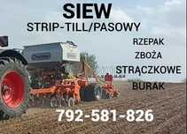 Siew STRIP-TILL/PASOWY Rzepak, pszenica, jęczmień. Bezorkowy.
