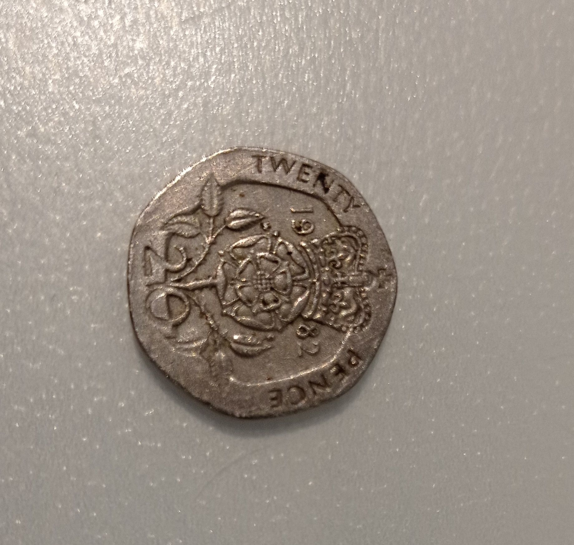 Moeda twenty pence 1982