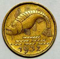 Moneta WMG 10 Pfenig 1932r Dorsz