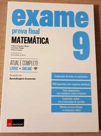 Livro de preparação para os exames:"Exames prova final": Matemática 9º