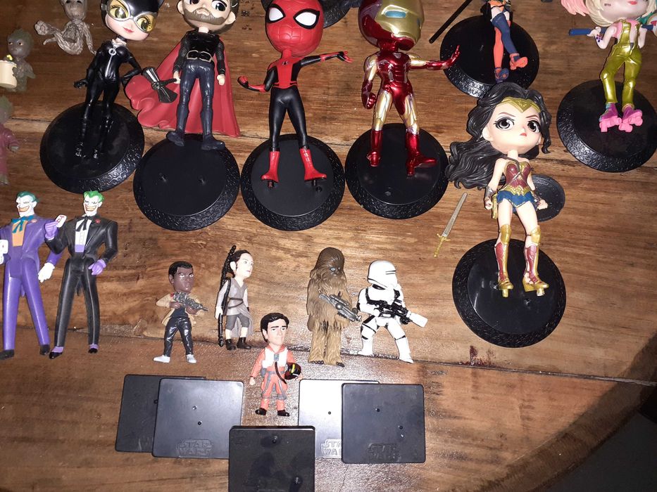 Figuras Marvel DC Star Wars Joker Spiderman Yoda Harley Quin Thor