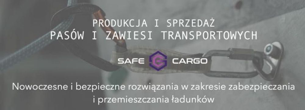 Pas transportowy 5m x 75 mm – 8T z napinaczem CERTYFIKAT TÜV PREMIUM