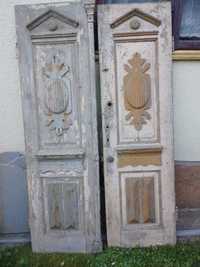 Stare, ładne drzwi zewnętrzne/ wejściowe z kompletem kluczy