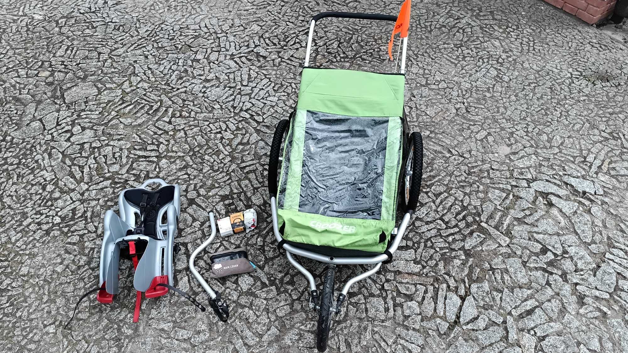 Croozer kid for 2. Wózek dziecięcy. Wózek do roweru. Wózek dla dwójki