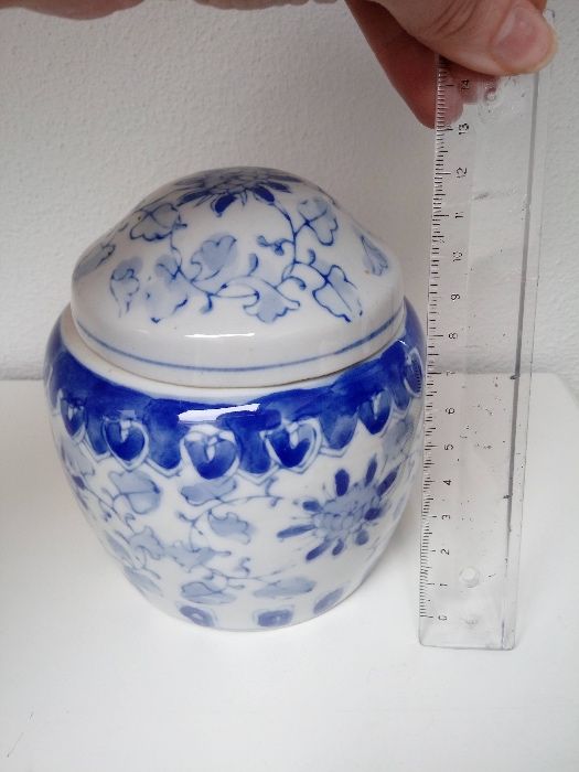 Pote Faiança Chinesa pintado à mão ANTIGO