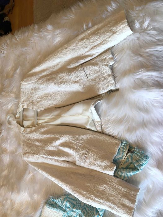 blazer branco zara tamanho s