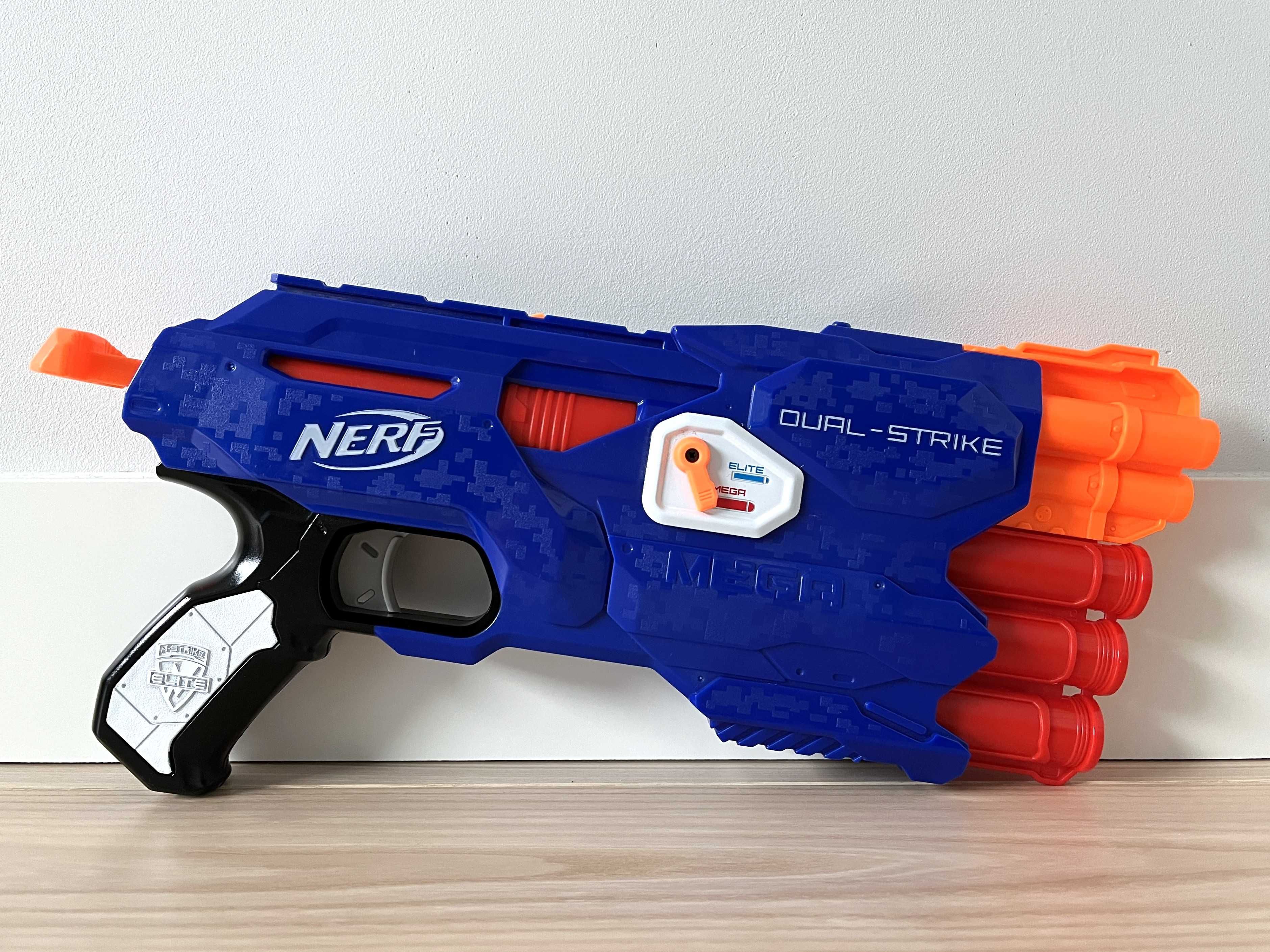 ***NERF***Pistolet wyrzutnia DUAL STRIKE***J.NOWY***