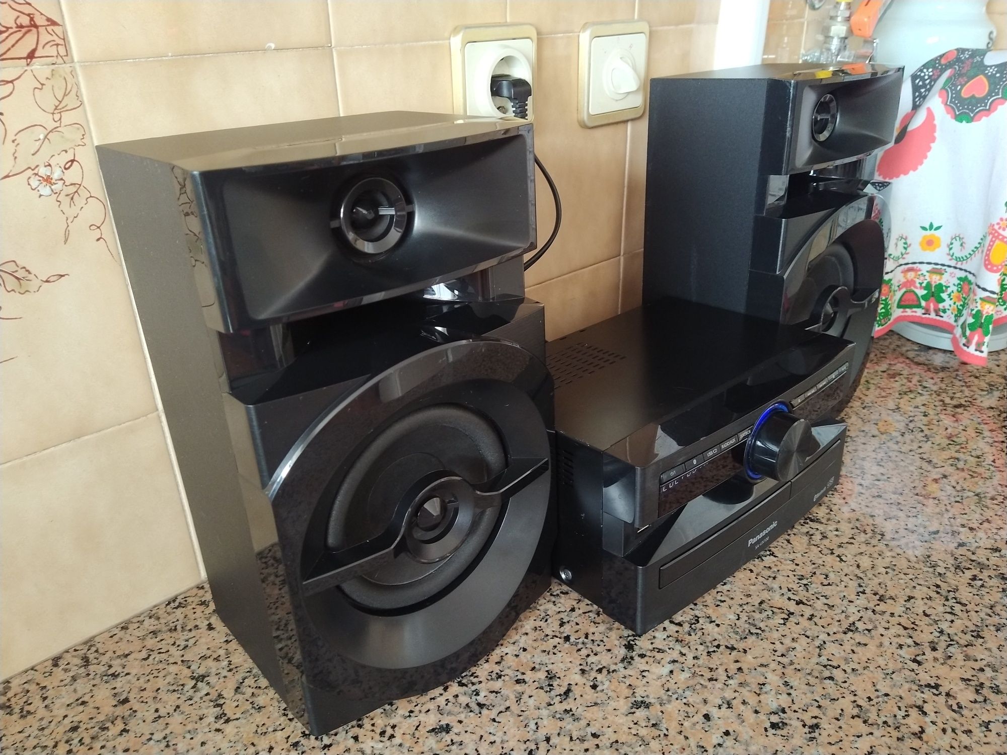 Aparelhagem de som bluetooth USB CD rádio auxiliar casa quarto