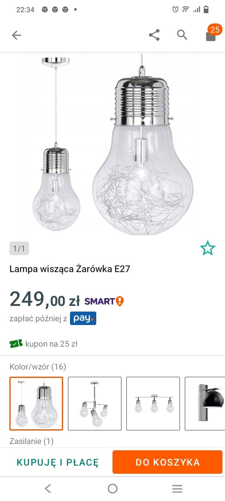 Lampa do pokoju młodzieżowego żarówka